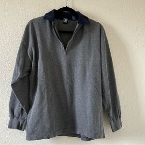 GAP VTG Pop On 1/3 Zip collar Sweater Men Sz Small
